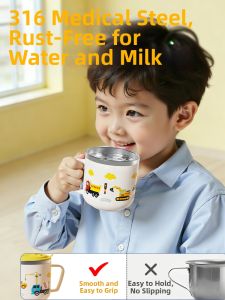 XIAOCHUSHU | 316 Stainless Steel Kids Cup with Scale