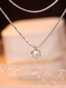 Dây Chuyền Bạc Kim Cương Sáng Lấp Lánh Sang Trọng Quí Phái DCGAIBACZIRCON7