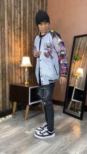 Jaket Varsity Pria Keren Distro Printing Vintage Jaket Pria Cowok Varsity Varsity Varcity Terbaru 09