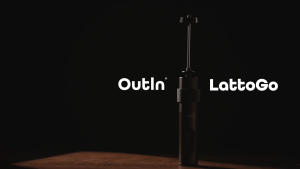 OutIn LattoGo Portable Electric Milk Frother for Dense Stable Foam Latte Art