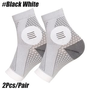 1Pair Sports Ankle Support Brace Compression Sleeve Plantar Fasciitis Sock for Achilles Tendonitis Joint Pain Swelling Heel Spur