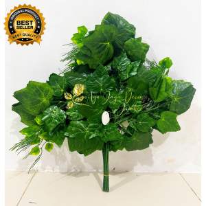 1 LUSIN DAUN ANGGUR PLASTIK DEKORASI / DAUN PLASTIK / DEKORASI / DAUN ARTIFICIAL / HOME DECOR