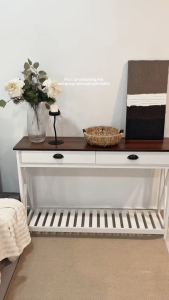 Console Table with Drawer for Entryway Narrow Long Entry Table with Shelf for Living Room  Stable Sofa Table iron leg