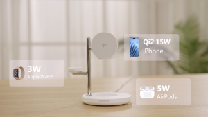 JOYROOM W23 Stand Wireless Qi2 4in1 Wireless Charger 15W Fast Charging with Night Light Featuring