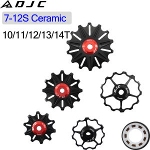 DJC Bike pulley wheel ceramic bearing 10T 11T 12T 13T 14T MTB road bike for derailleur mountain road bike guide wheel PL105
