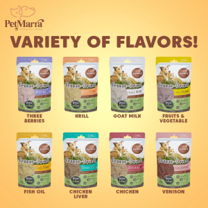 PetMarra Freeze-Dried Lollipop for Dogs and Cats Treats Three Berries Flavor 18g pet food dog cat all breeds