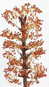 [ Woosilver ] Cây handmade Hổ phách Amber bảo vệ sức khoẻ và tích cực - MS21