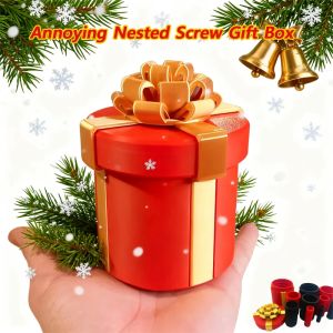Annoying Nested Screw Gift Box Funny Prank Christmas Gift Surprise Box Pop Up With Screws Annoying Present Decoration