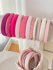 Thời Trang Băng Đô Cài Tóc Màu Hồng Ngọt Ngào Dễ Phối Đồ Cho Bé Gái 2025