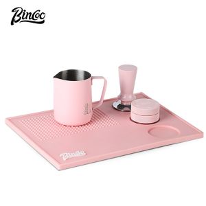 BINCOO Coffee Tamping Pad Tamper Bar Multi-function Storage Pad Coffee Powder Dispenser Set