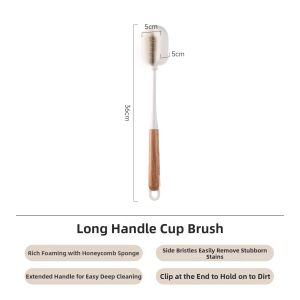 FaSoLa | Long Handle Cleaning Brush for Mugs and Cups