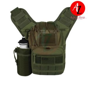 SILVER KNIGHT SK155 Tactitcal Crossbody Body Bag Saddle Bag Cordura Fabric for EDC Concealed Carry Outdoor And Sports