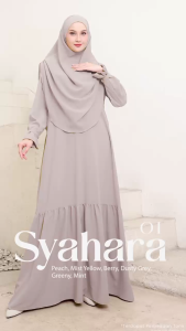 GAMIS SEPLY SYAHARA 01 DRESS SET HIJAB TERBARU DAILY KASUAL KEKINIAN KONDANGAN KULIAH TERMURAHH