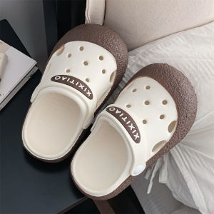Cartoon Parent-Child Slippers Outdoor Anti-Slip Womens Sandals Comfortable Casual Summer Slip-On Shoes for Beach Walking
