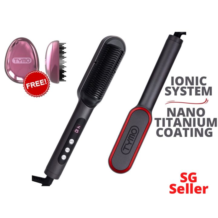 Tymo Ring Plus Ionic Hair Straightener Brush HC103 3D Comb