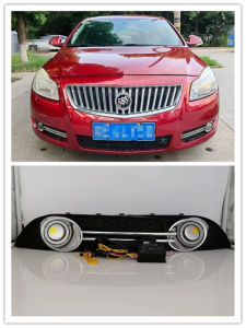 LED Fog Lights Assembly For  Buick Regal   2009 2010 2011 2012 2013  Front Bumper Fog lamp Replacement Angel Eye Daylight  Kits