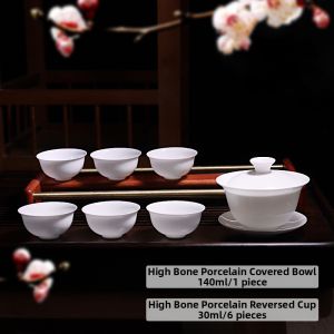 MIANXIAOCHENG | High-quality Porcelain Lid Gaiwan Three-talent Design