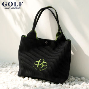 GOLF QUALITY Casual Crossbody Shoulder Bag Versatile Shoulder Sling Bag Large Capacity Lightweight Commuter Shopping Bag Fashion Handbag Messenger Bag Leisure Tote Bag Oxford Cloth White Black
