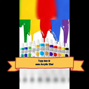 Màu Acrylic Lẻ 12ml - Phù Hợp Vẽ Tranh DIY Sáng Tạo Dễ Sử Dụng LIM ART