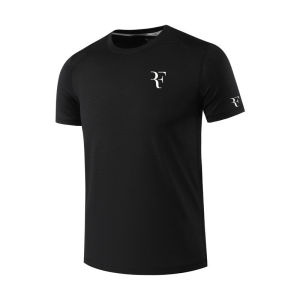 2025 New Federer Tennis Set Sport Quick Dry round Neck Crystal Silk Short Sleeve T-Shirt Training Breathable Shorts Sports Wear
