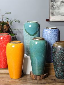 Bình Hoa Gốm Sứ Cao 32CM Phong Cách Trung Hoa Mới Trang Trí Nhà Khách Sạn Hoa Khô Mẫu Phòng Trống Trang Trí Nội Thất Mềm