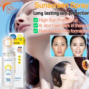 Sunscreen Spray SPF50+ High Isolation Sunscreen UV Protection Refreshing Non-greasy Non-Fake White