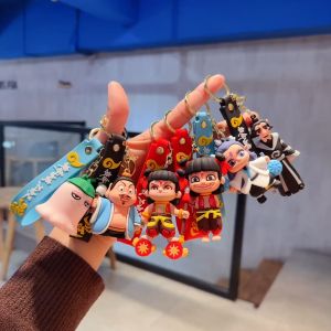 MEKANSM Action Figure 3D Nezha - Gantungan Kunci & Aksesoris Lucu (Hadiah Souvenir Karakter Film)