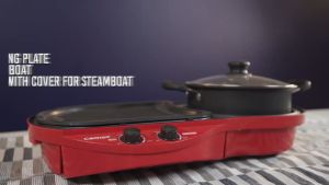 Cornell 2 in 1  Non-stick Coating Plate Pan  Grill Steamboat Grill Pan Stimbot Panggang BBQ 火锅