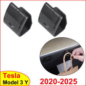 For Tesla Model Y Juniper 2025 Model 3 Highland 2024 2023 Glove Box Hidden Hook Passenger Bag Hanger Hat Holder Auto Storage