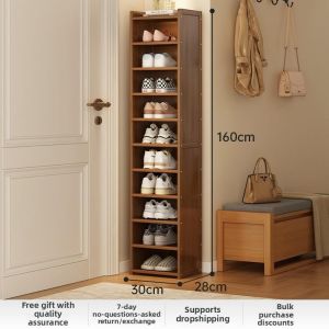 Dustproof Narrow Multi-functional Storage Shoe Rack