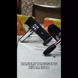 Paket Selot & Handle Pintu Tanggung Hitam uk 20cm & Kunci Pintu Tanggung BLACK SERIES