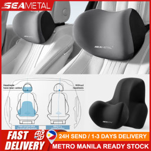 SEAMETAL Car Headrest Pillow Lumbar Support Memory Foam Seat Back Waist Protective Breathable Universal Car Neck Cushion Car Supplies