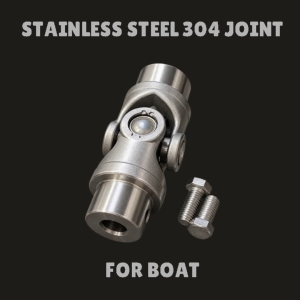 STAINLESS 304 Cross Universal Ball Joint Yoke For Bangka/Boat With Bolts - 3/4 x 1 - 5/8 x 1- 1/2 x 3/4 - 5/8 x 3/4