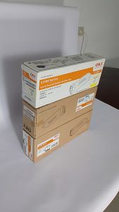 OKI C3100 ตลับหมึกชุดสี แท้ สีดำ สีฟ้า สีแดง และสีเหลือง