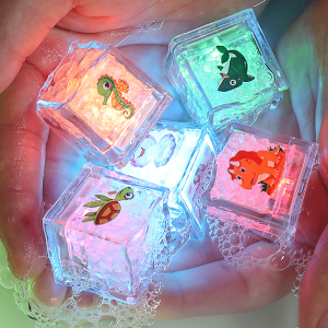 1/3pcs Baby Bath Toys Bathtub LED Light Up Toys Colorful Changing Waterproof Underwater Lights Bath Toys for Boys Girls Gift