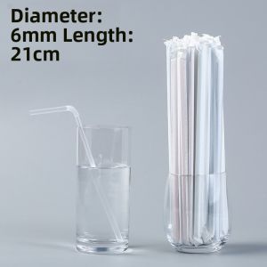Food Grade Flexible Straw Independent Packaging for Postpartum Women Children Beverage Home Use Thin Bendable Drinking Straw