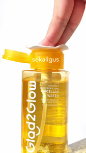 Glad2Glow Yuja Vitamin C Glow Boosting Micellar Water 300ML - Pembersih Makeup & Kotoran Diwajah