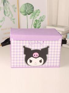 Portable Foldable Cartoon Style Student Dormitory Storage Box Clothing Toy Organizer Fabric Home Use Storage Box