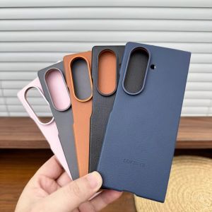 Samsung | Luxury Leather Case For Samsung Z Fold 7 6 Slim Shockproof Back Cover Bumper Galaxy Z Fold6 Fold7 Business Leather Phone Shell