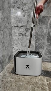 ZOLELE M20 Self Wash Spin Mop 360 Spinner Flat Mop Clean And Dirty Water Separation Tank With 2PCS Mop Cloth