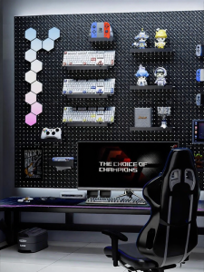 ASCOR | Wall-mounted Gaming Room Storage Rack with No Drilling Hangers