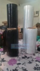 Stretch Film 20inchx500metersx20mic/10inchx500metersx20mic (BLACK/CLEAR)