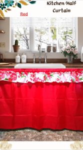 Mariya Plain Kitchen Sink with Overlap Curtains✨✨