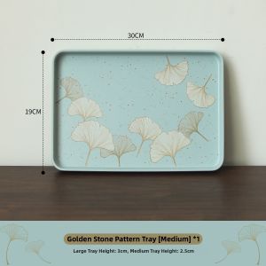 Traditional Rectangular Tea Tray High-end