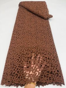 2026 New African French Nigerian Guioure High End Water Soldle Lace Fabric Mesh for Embroidery Wedding Party Bride Sewing AT2798