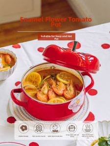 SHUEHO | Floral Enamel Saucepan For Home Use