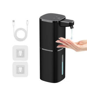 400ML Light Display Wall-Mounted Or Desktop 4-Levels Adjustable Induction Infrared Electric Automatic Smart Sense Soap Dispenser