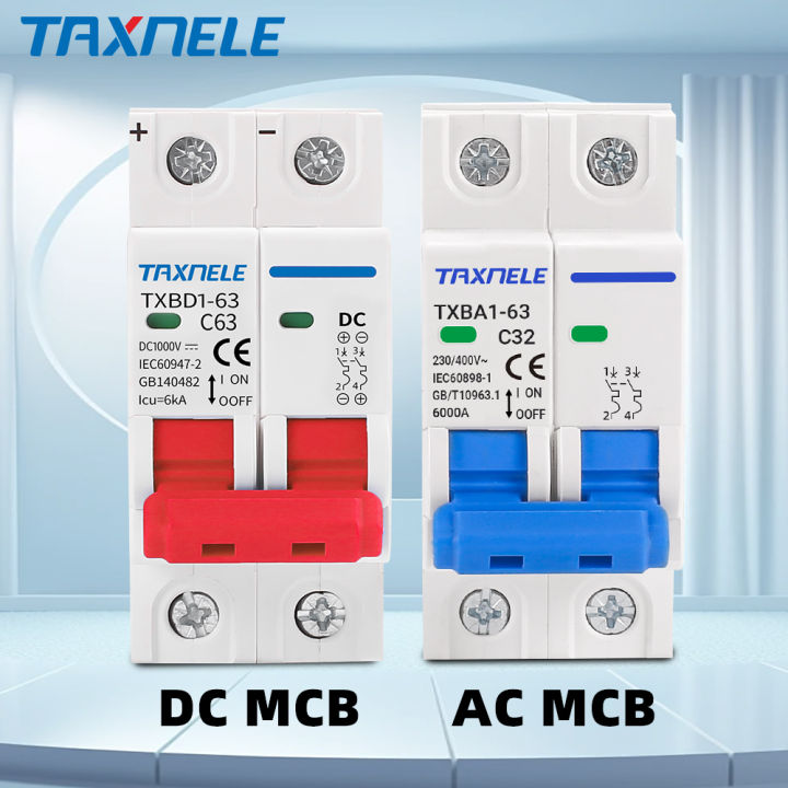 thumbnail image 2 of AC Miniature Circuit Breaker 2 Pole 40A, 120/240V Thermal Magnetic Trip, DIN Rail Mount (6A To 63A Options) 2 of 6