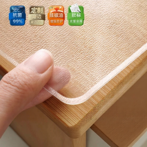 PVC Waterproof Oil-Proof Heat-Resistant Transparent Desk Mat