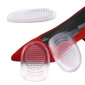 VTTO 1Pair Silicone Gel Heel Cups - Shoe Inserts for Plantar ache Sore Heel Pain - Pad and Shock Absorbing Support for Women